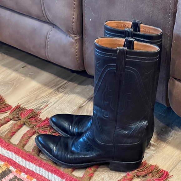LUCCHESSE BAKER MEN\'S BOOTS- Black Size 9-10-**FREE SHIPPING main image 10